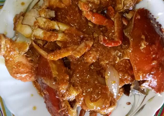 Kepiting saus padang ala saya