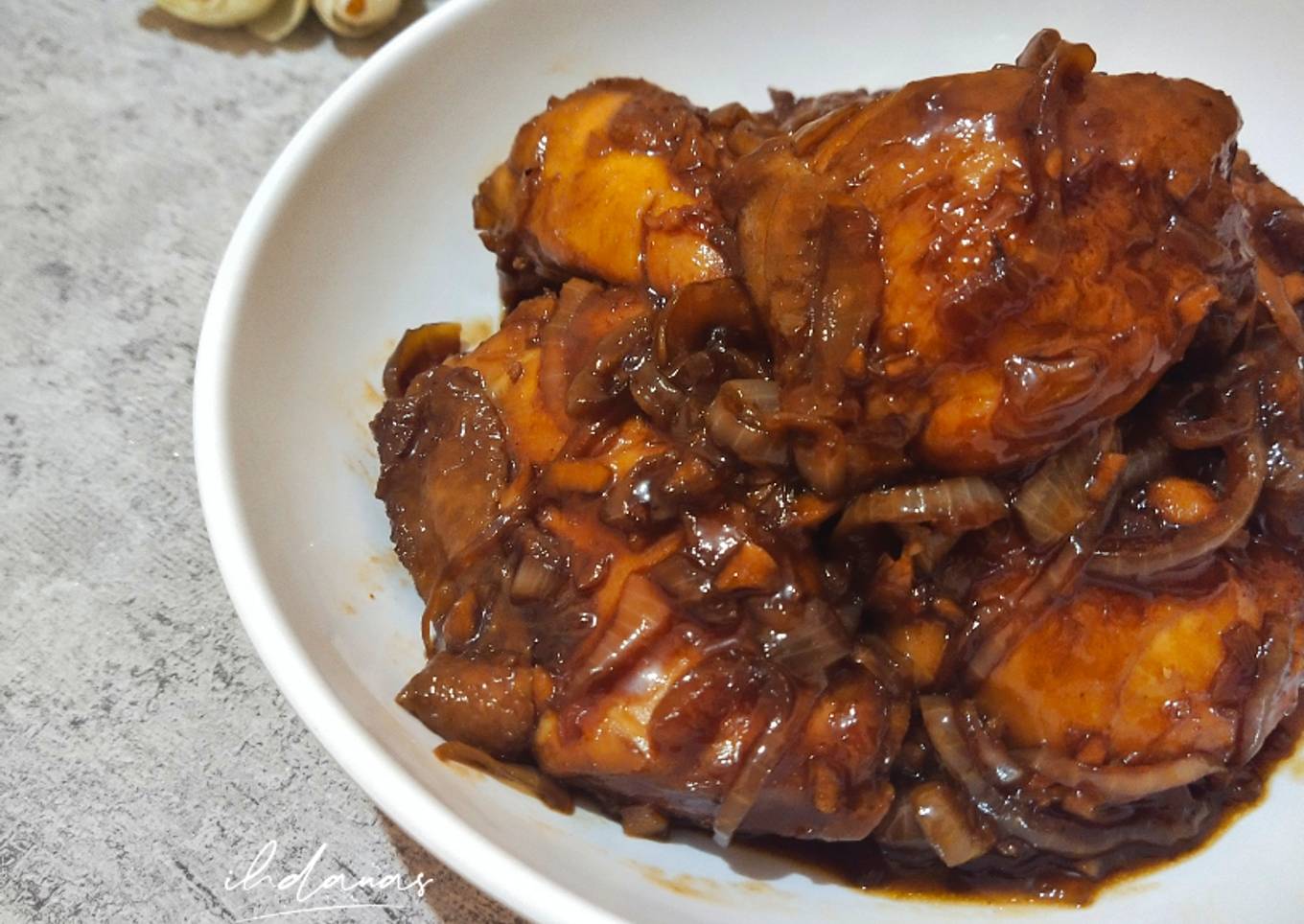 Ayam Kecap Bawang Bombay