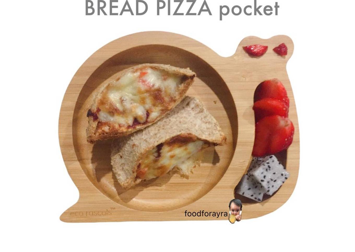 Bag of pizza with bread