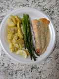 Pan fried salmon with creamy dijon dill sauce