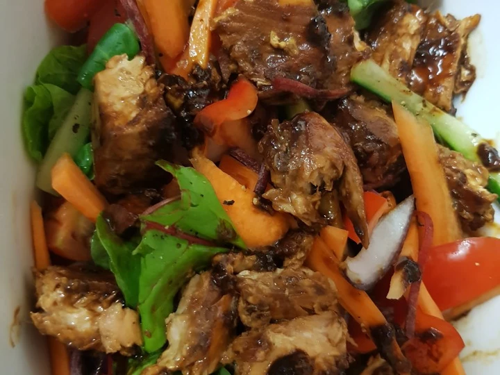 Easy Way Prepare Recipe My Orange, Ginger Salmon with Salad that is Delicious, Can Spoil the Tongue}