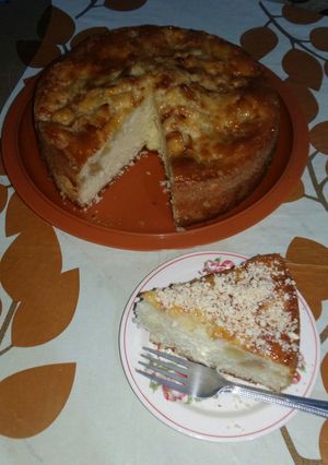 صورة لوصفة كيك بالتفاح