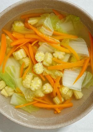 Hình của món Canh bắp non.