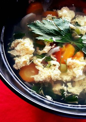 Foto resep Sup Telur Kocok Sederhana