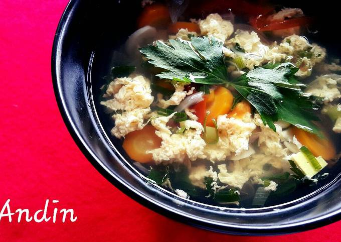 Resep Sup Telur Kocok Sederhana Anti Gagal