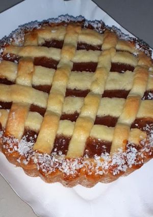 Una foto de Pastafrola de membrillo