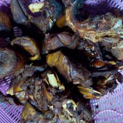 Fried Goat meat A picture of Fried Goat meat.