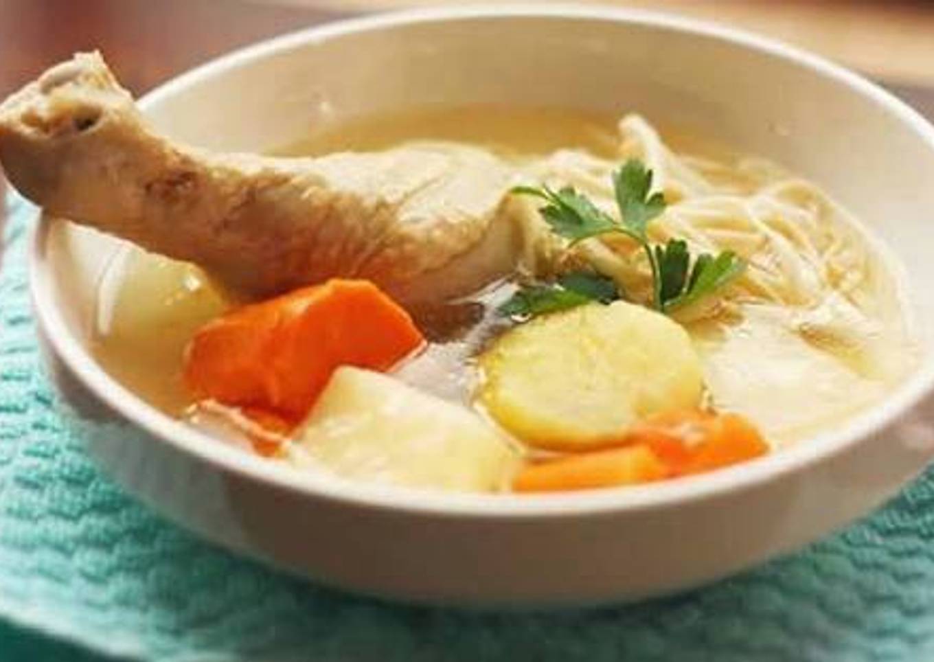 Caldo de pollo.🐥