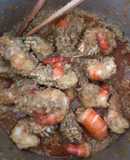 Tôm càng kho cốt dừa