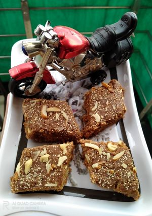A picture of Shahi besan burfi.