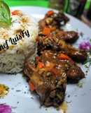 Alitas de pollo en salsa a la italiana. LuisFy