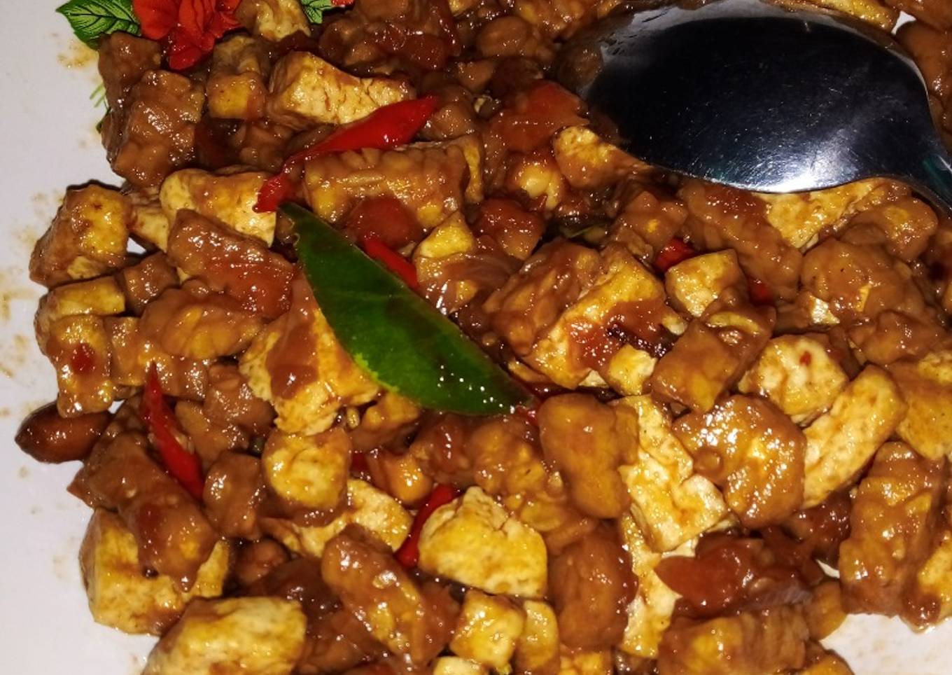 Tahu tempe saus tomat