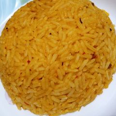 A picture of Palm oil jollof rice.