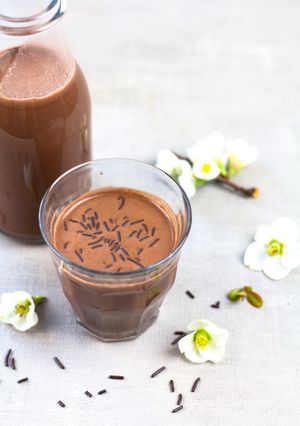 Une photo de Chocolat froid au sarrasin et à la noisette