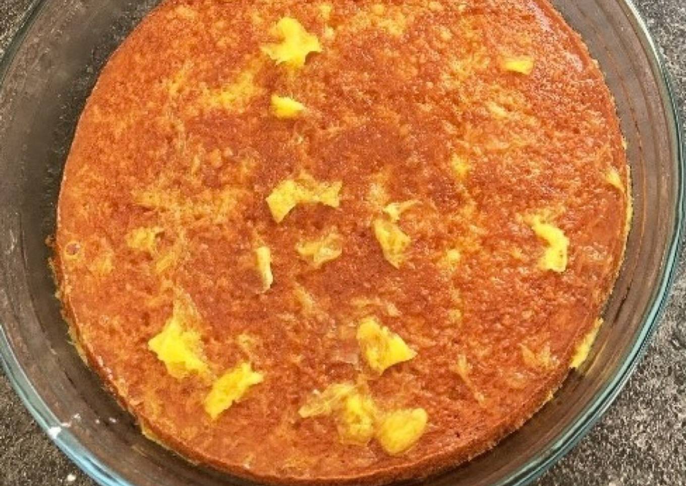 Gâteau aux blancs d’œufs et sirop d’orange 🍊