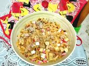 Una foto de fusilli con atun