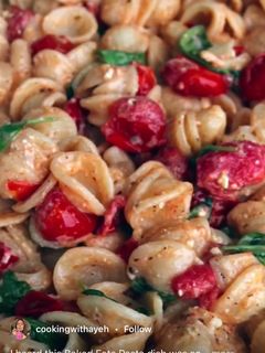A picture of Baked Tomato Feta Pasta.