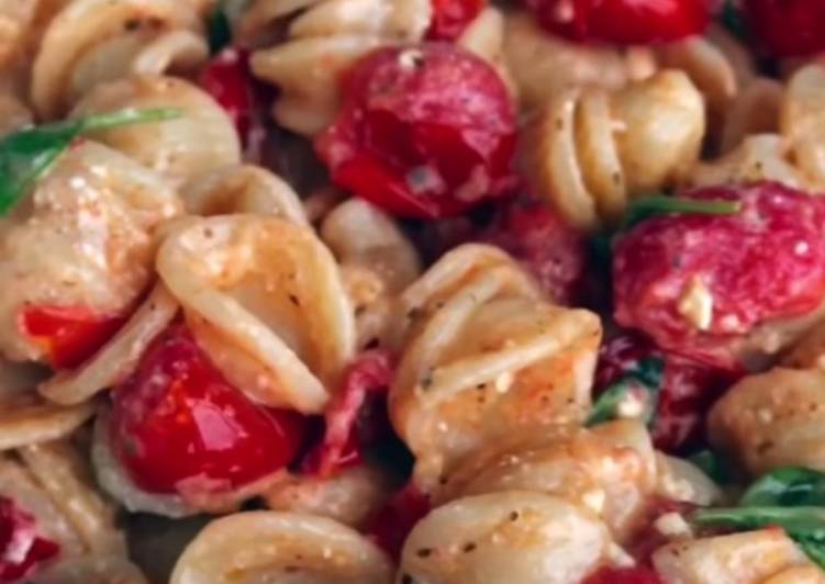 Baked Tomato Feta Pasta Baked Tomato Feta Pasta