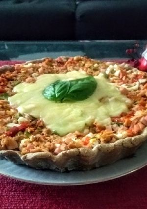 Una foto de Tarta integral de atún