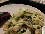 Lemoni Asparagus and leek pasta