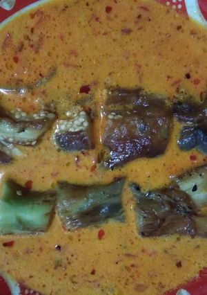 Foto resep Terong Bakar Kuah Santan