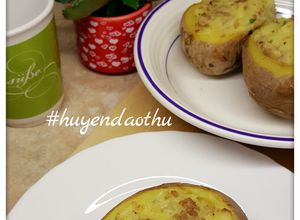 Hình của món Khoai Tây nhồi thịt bò phô mai bỏ lò nướng.