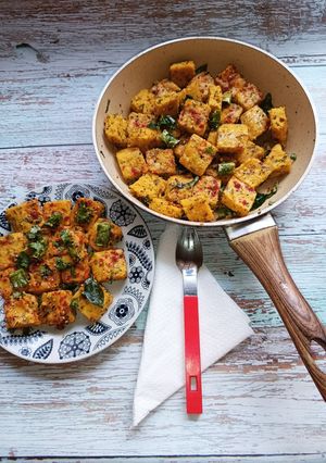 A picture of Healthy dhokla.