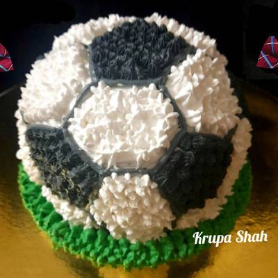 Football Pinata Cake -Raspberry and Almond – Nancy Birtwhistle