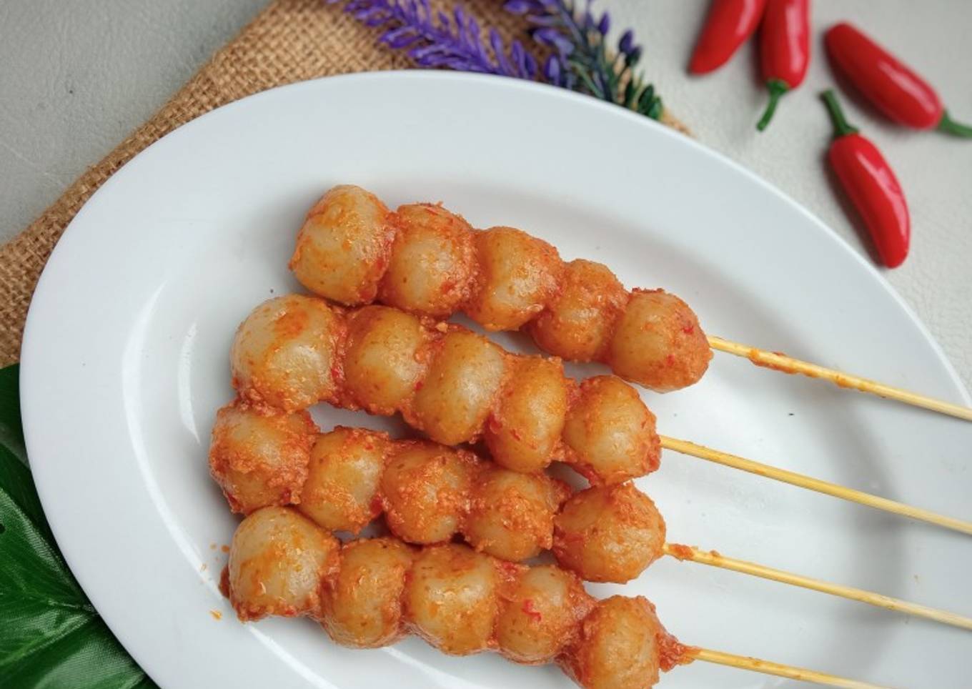 Cilok Bumbu Kacang Pedas
