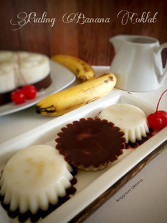 Foto resep Puding Banana Coklat with Saus Caramel