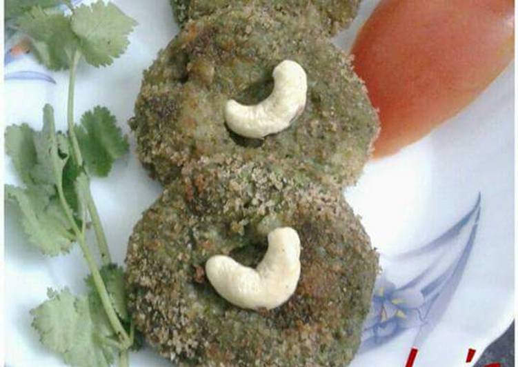 Recipe of Ultimate HARA BHARA KABAB  Shallow fried