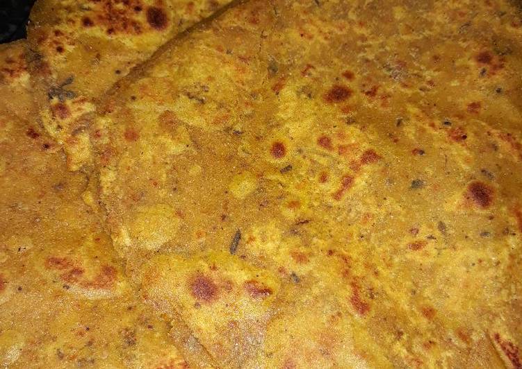 Step-by-Step Guide to Prepare Super Quick Homemade Besan kasuri methi masala paratha