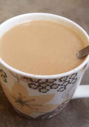A picture of Doum palm milk tea #Kano State#.