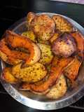 Papas, batatas y calabaza al horno 😋