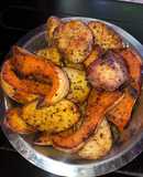 Papas, batatas y calabaza al horno 😋