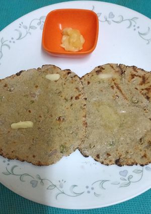 A picture of Bajra Aloo Ki Roti.