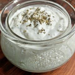 A picture of Basic hung curd dip.