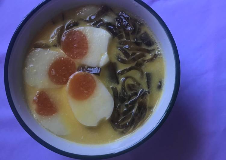 Sup nutrisari cingcau telur