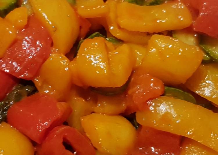 Recipe of Award-winning Stir Fried Peppers aka Italian Peperonata light version