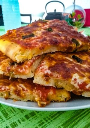 Foto di Pizza al taglio con lievito madre