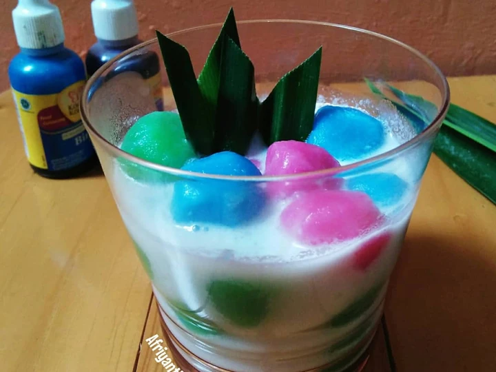 Langkah Mudah untuk Membuat Resep Bubur Candil Tepung ketan Rainbow yang  Bikin Ketagihan Anti Ribet, Menggugah Selera