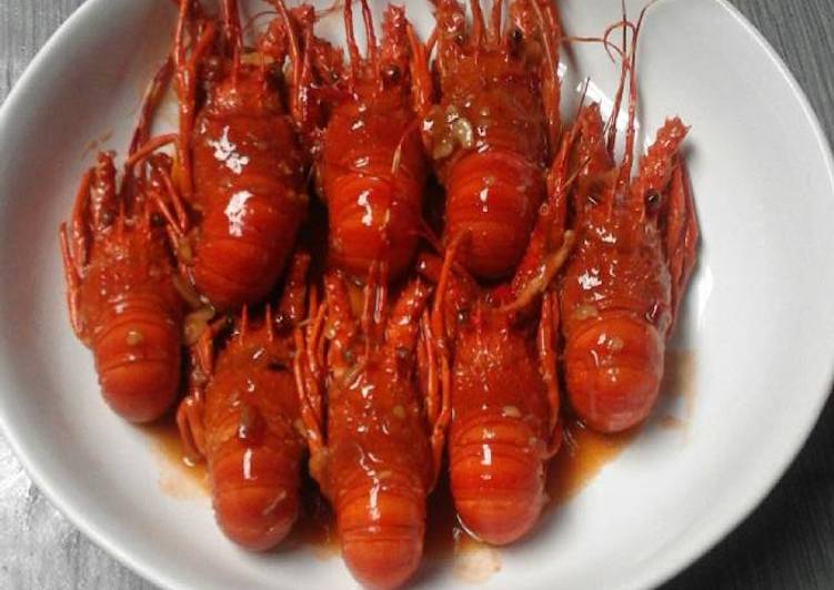 Resep Lobster mini asem manis, Bikin Ngiler