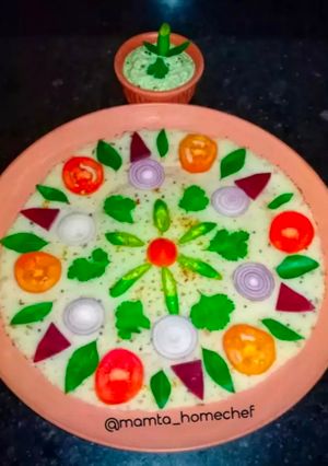 A picture of Rangoli Uttapam.