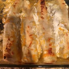 A picture of Chicken & Beef Fajita Enchiladas.