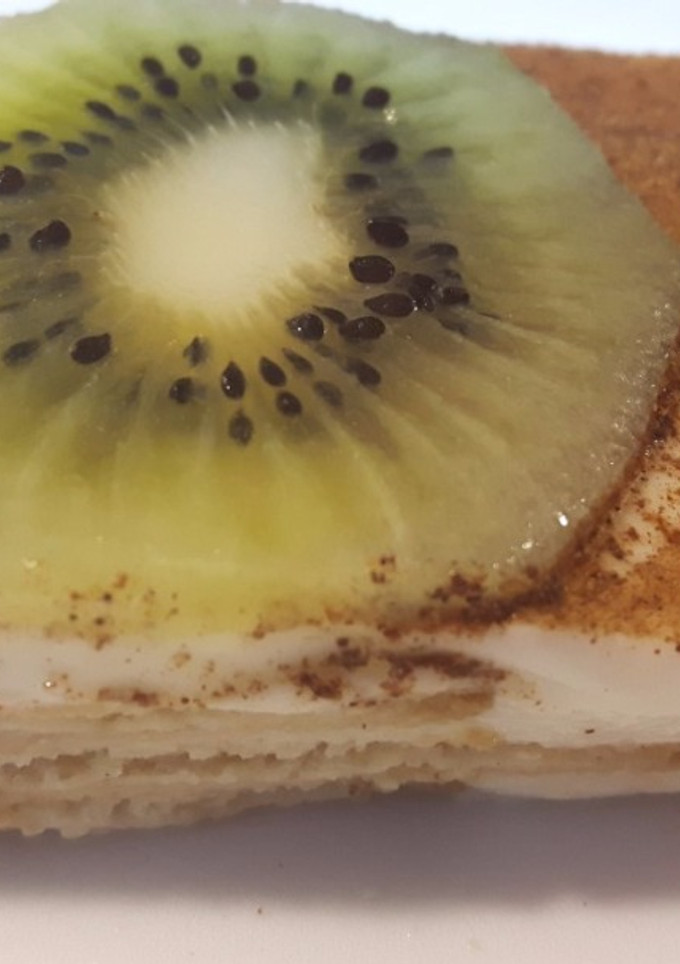 Una foto de Tarta de queso y galletas napolitanas