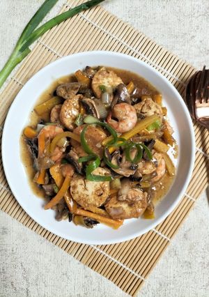 Foto resep Egg Tofu Saus Tiram
