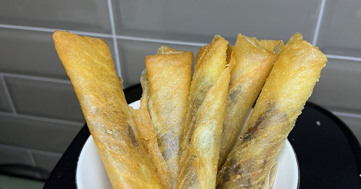 Pisang coklat kulit lumpia/ pisang aroma mudah