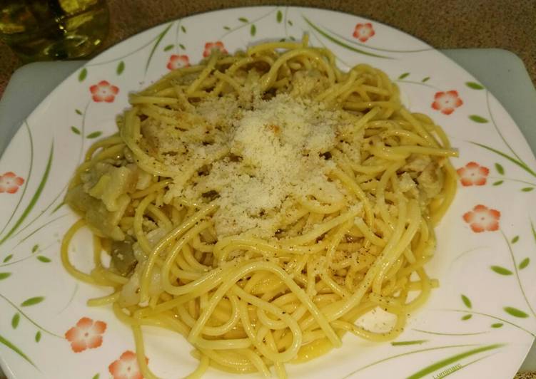 Espaguetis carbonara (sin nata)