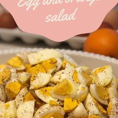 A picture of Egg and orange salad.