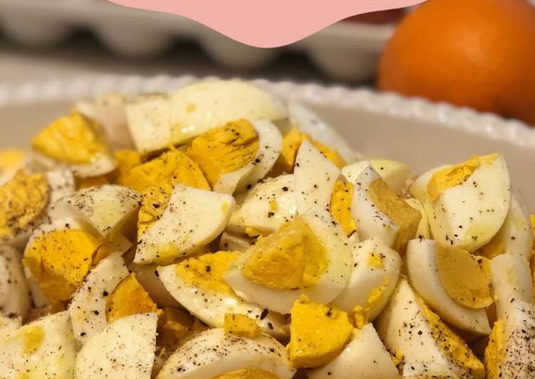 Step-by-Step Guide to Make Speedy Egg and orange salad